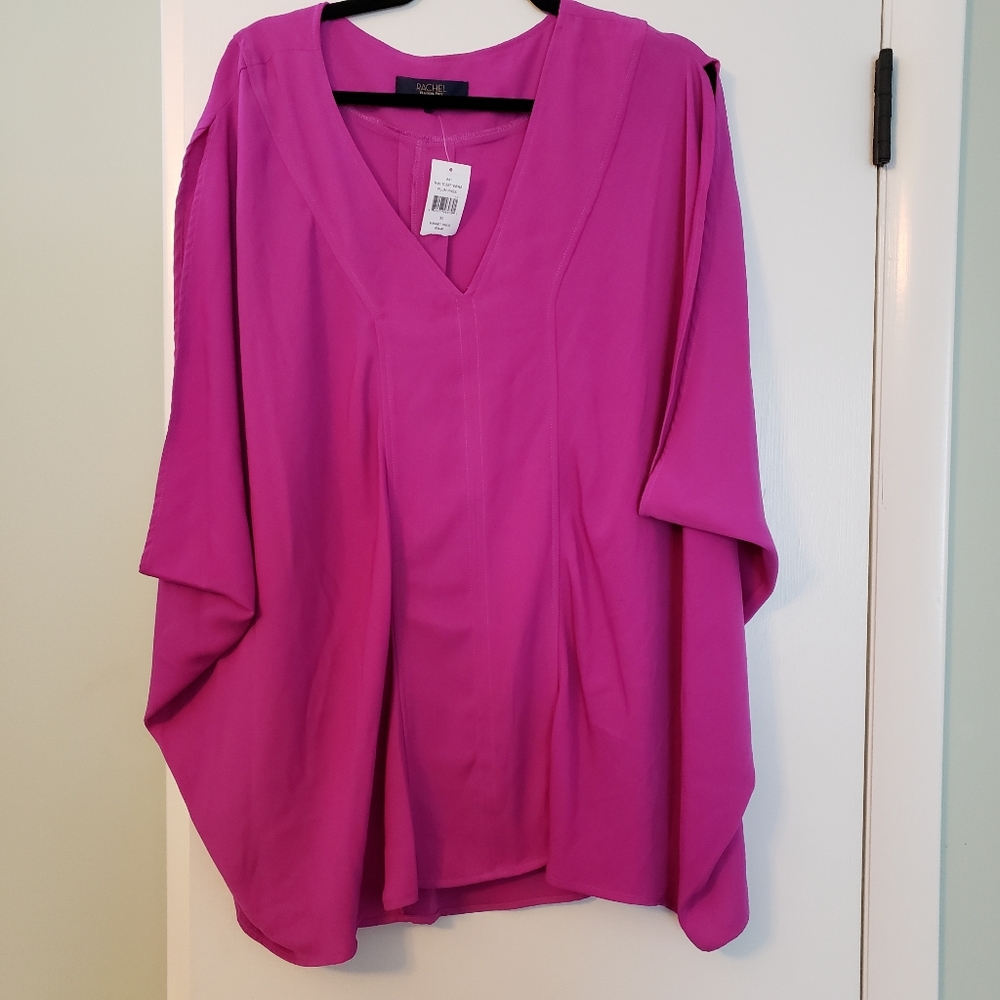 Plus size fuchsia top